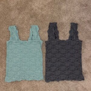 Amazon Textured Sleeveless Tops - Set of 2